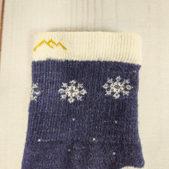 Darn Tough Kids Polar Bear Over-the-Calf Midweight Ski & Snowboard Sock Small - Picture 6 of 7